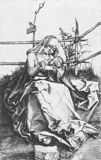 Albrecht Durer Madonna on a Grassy Bench